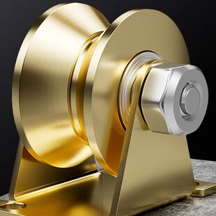 滑轮轨道轮u型v型轴承凹槽轮推拉门角铁轮小轮子重型导向轮定滑轮