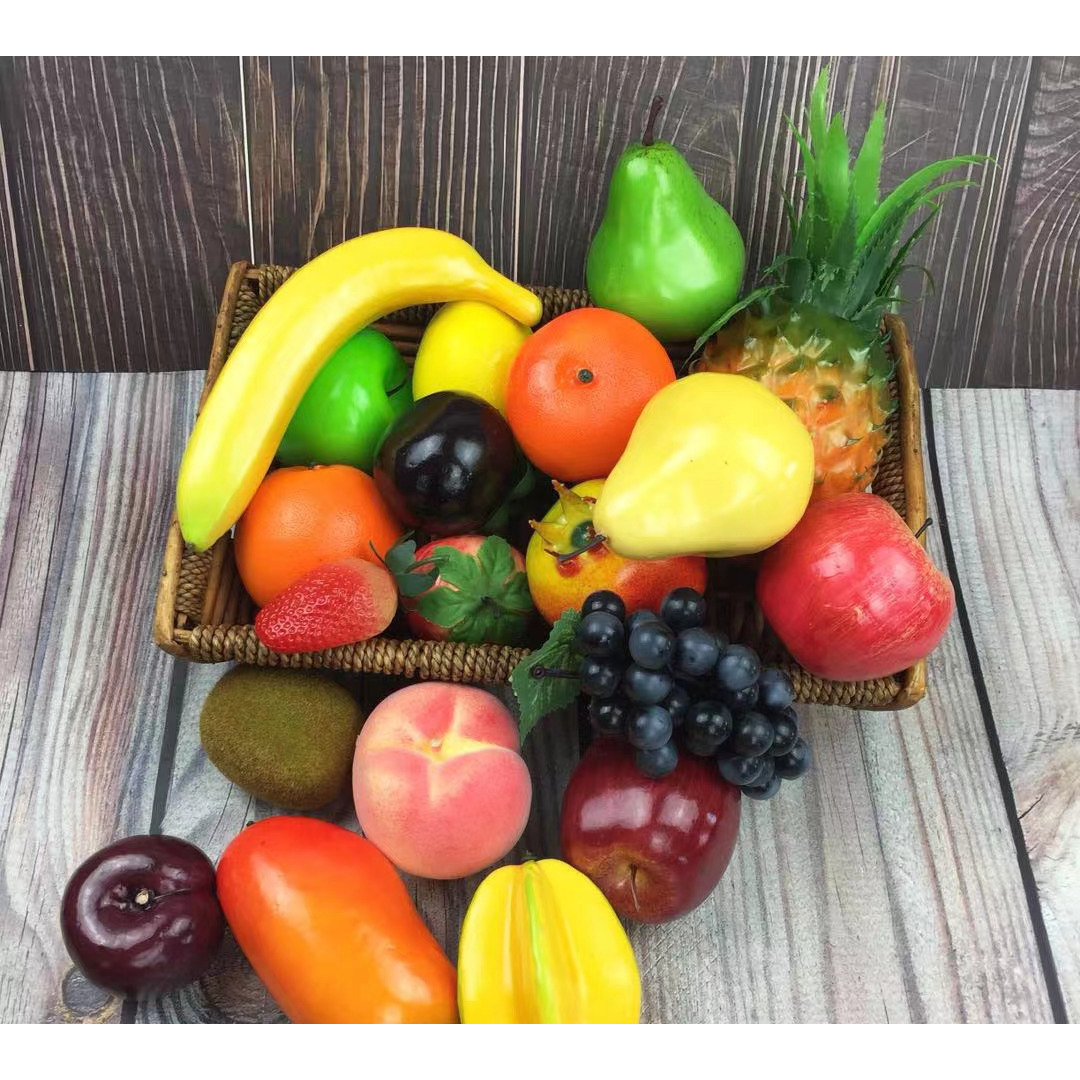 仿真水果模型假水果套装苹果香蕉西瓜柠檬橙等拍照道具家居装饰摆