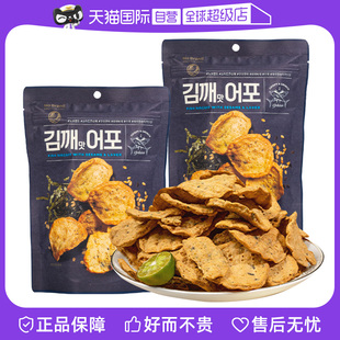 自营 韩国NoBrand诺倍得鱼脆片鱼酥海苔零食休闲解馋鱼薯片条