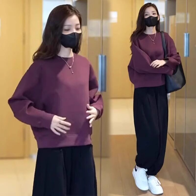 时尚套装女2026秋季新款时髦洋气宽松套头卫衣休闲裤运动两件套潮