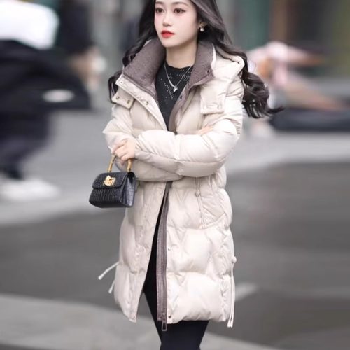 妈妈加厚保暖夹棉外套羽绒棉衣