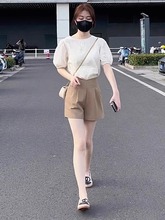 夏装搭配一整套小个子活泼减龄短裤高级2025网红爆款小香风套装女