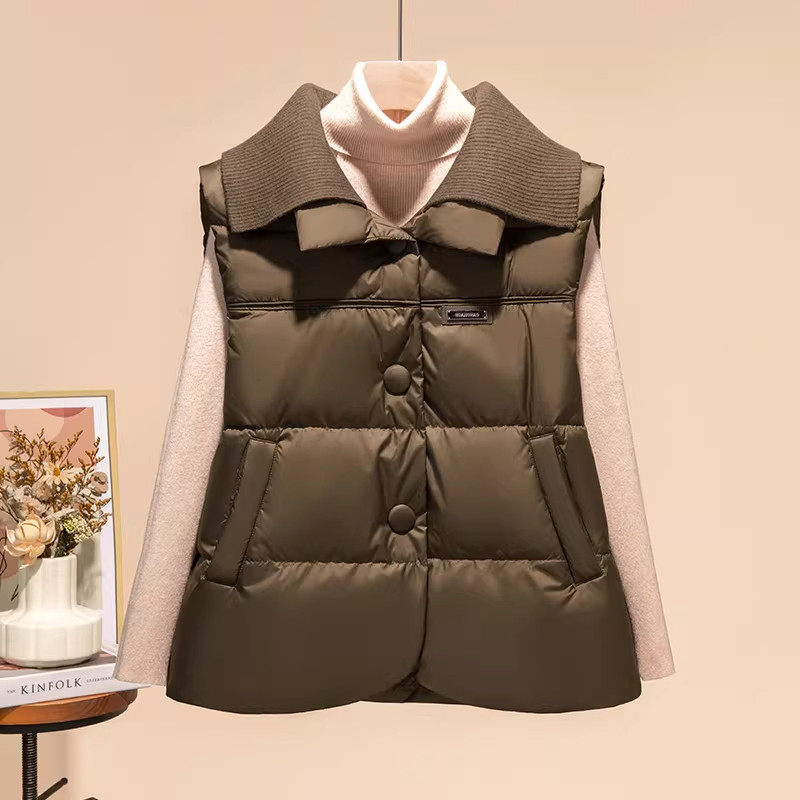 爆款时尚羽绒棉马甲女款2026新款冬季小个子短款洋气外穿马夹背心,女装/女士精品,马夹,淘宝优惠券,粉丝福利购,淘宝优惠卷