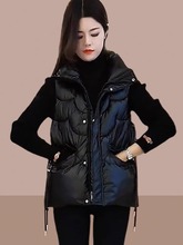 羽绒棉马甲外搭女款2025秋冬季新款马夹女式背心外穿洋气时髦爆款