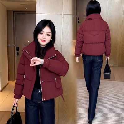 显瘦加厚保暖棉衣小个子短款棉袄