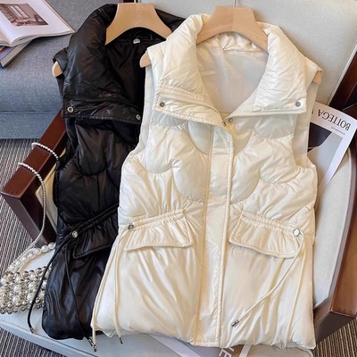 今年流行欧货坎肩羽绒棉背心马甲