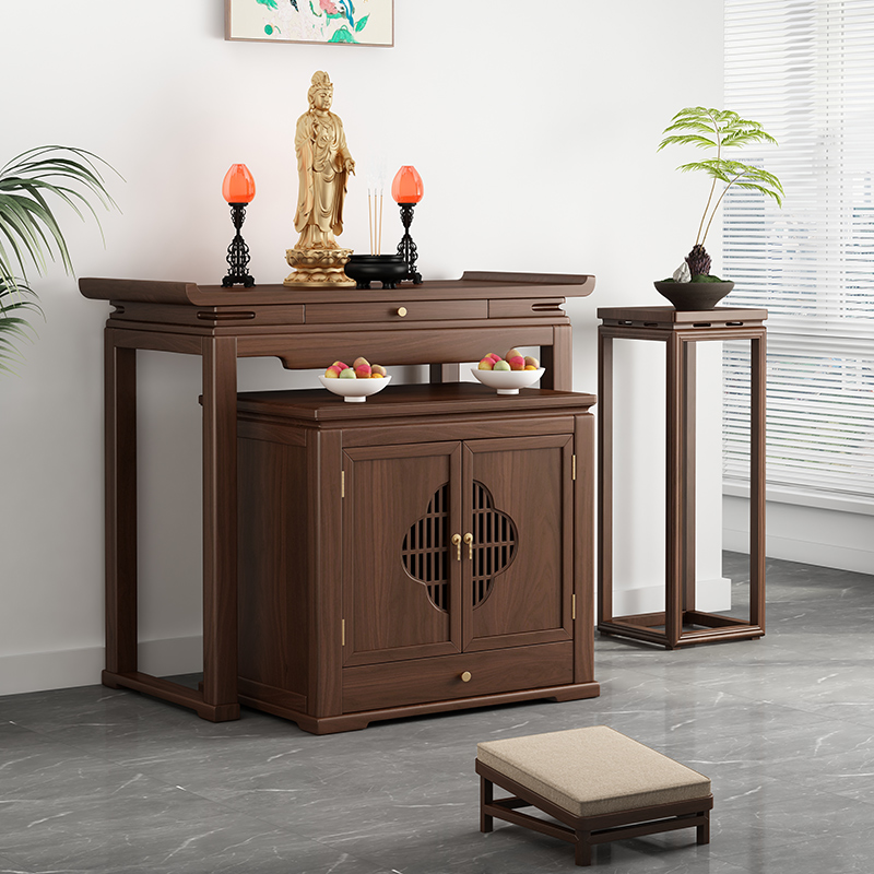 实木整装发货免安装大尺寸神台桌