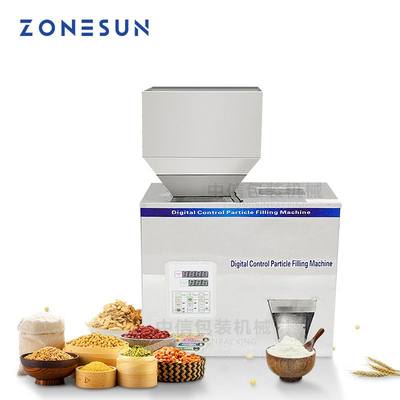 ZONESUN5-500g颗粒粉末粮食灌装机茶叶大米咖啡五谷振动分装机