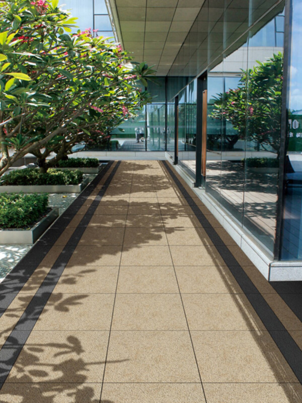 别墅庭院地砖加厚地铺石仿花岗岩花园广场院子pc砖室外地板砖防滑