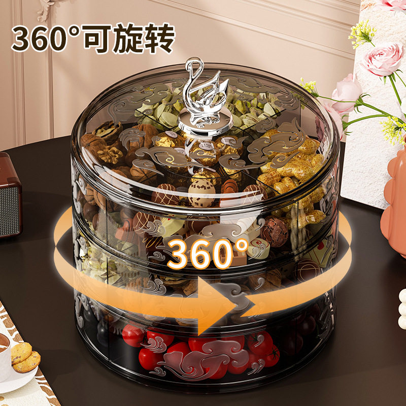 轻奢高颜值水果盘旋转糖