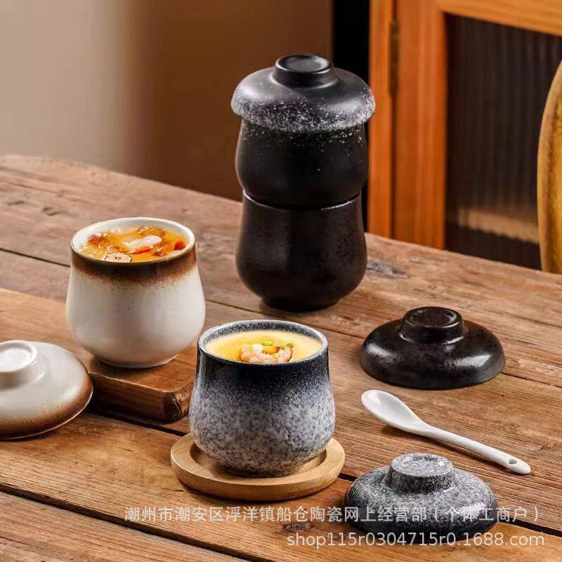 日式陶瓷一人食炖罐小炖