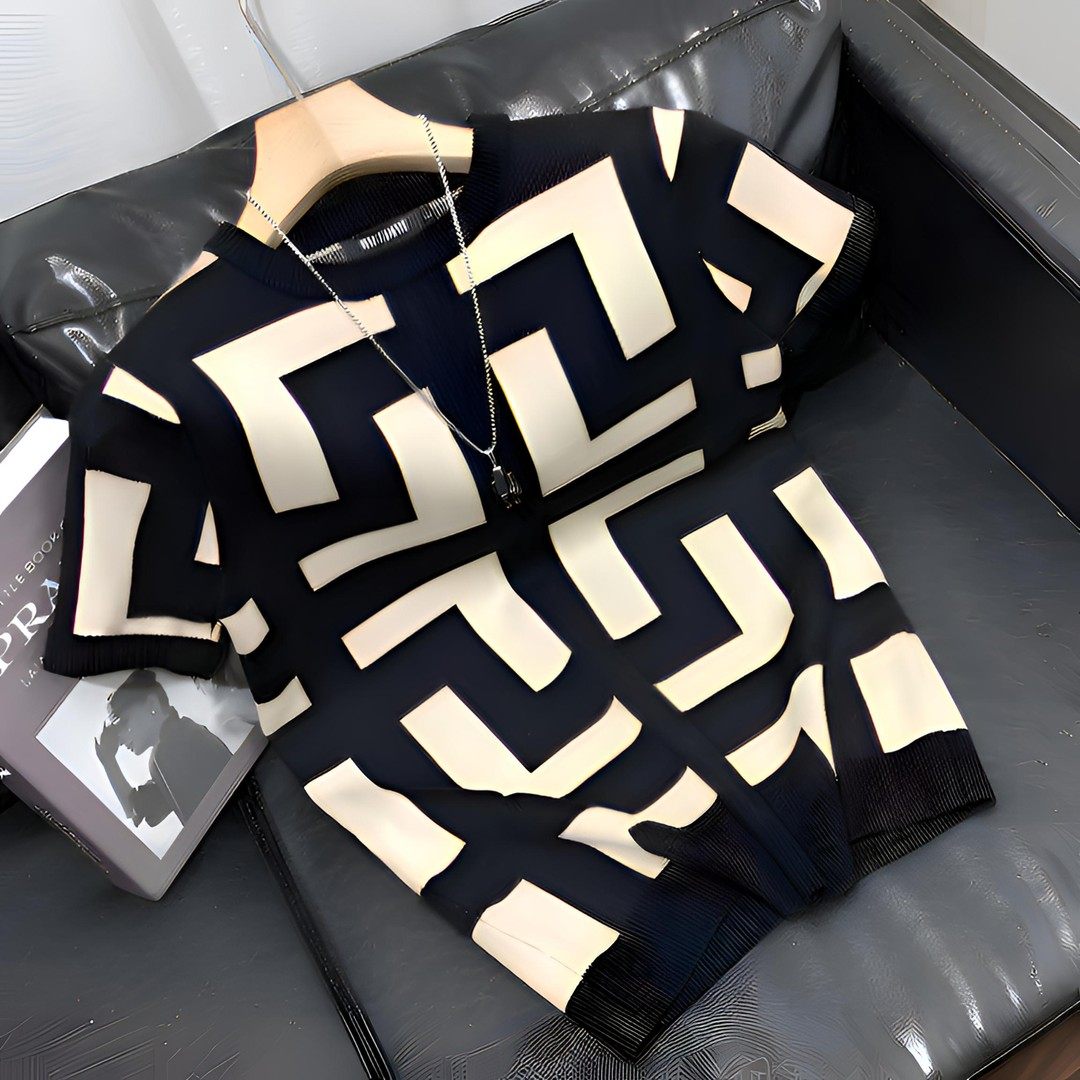 卡农轻奢服饰时尚短袖毛衣男士针织衫半袖修身毛衫圆领打底衫,男装,针织衫/毛衣,淘宝优惠券,粉丝福利购,淘宝优惠卷