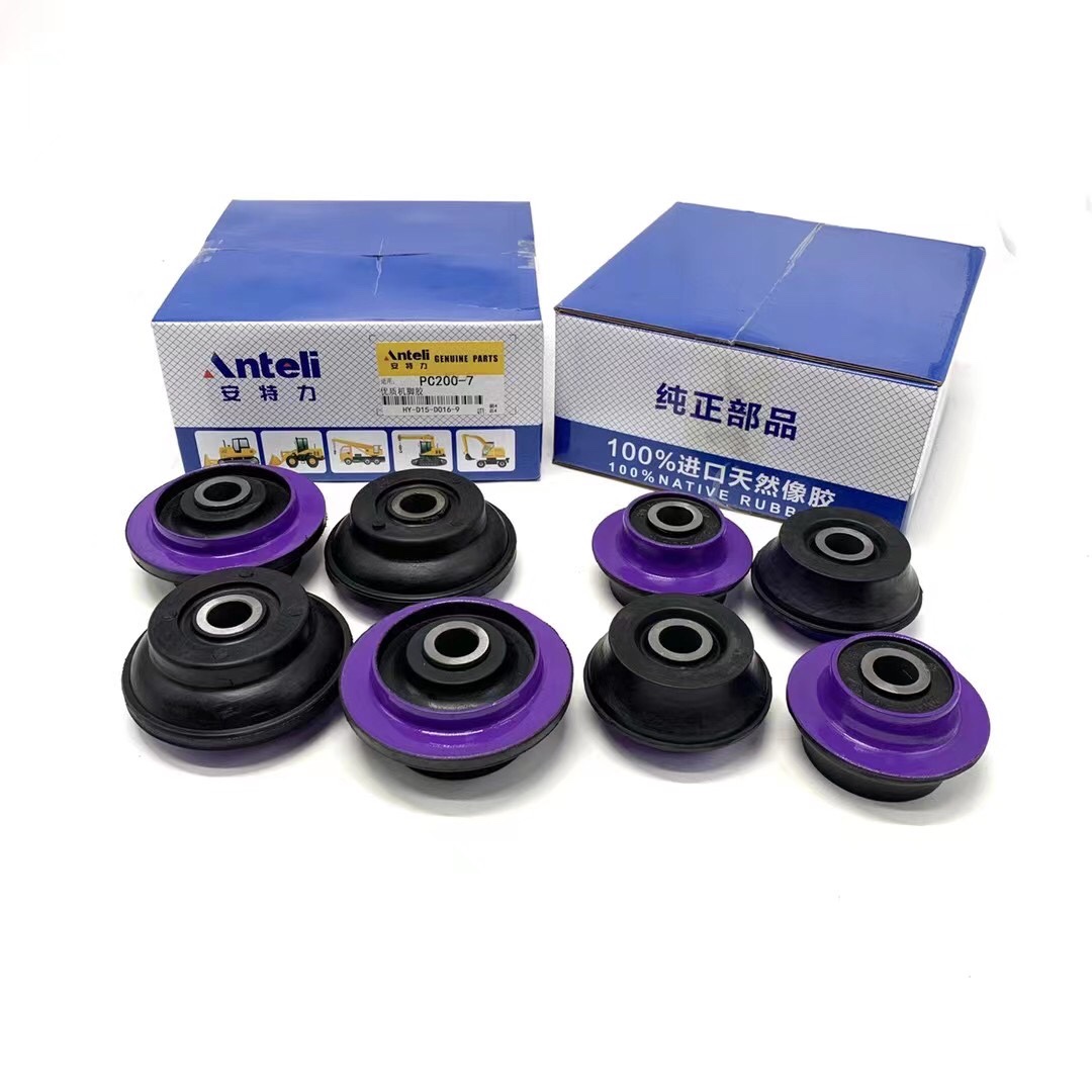 小松PC60 78 110 120-6 130-7机脚胶4D95发动机减震胶垫挖机配件