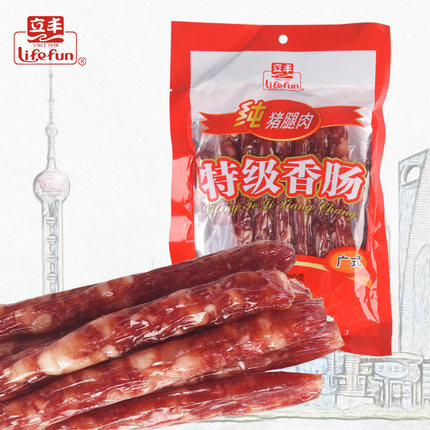 立丰香肠454/250g袋装上海特产菜饭煲仔饭广式腊肠甜味腌腊肉年货
