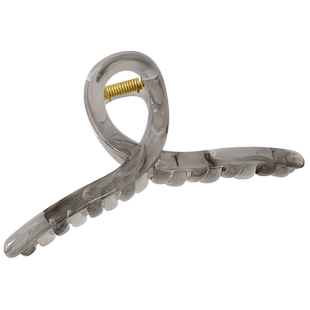 水墨白色鲨鱼夹新中式大号抓夹女2025新款高级感夹子头饰发夹气质