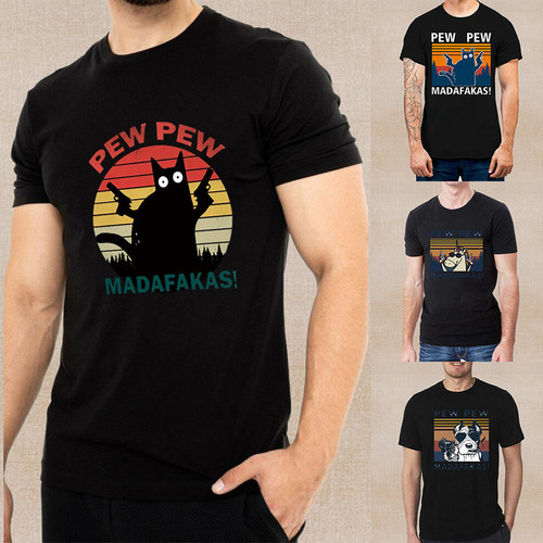 Casual breathable men's T-shirt top pullover休闲男T恤套头衫