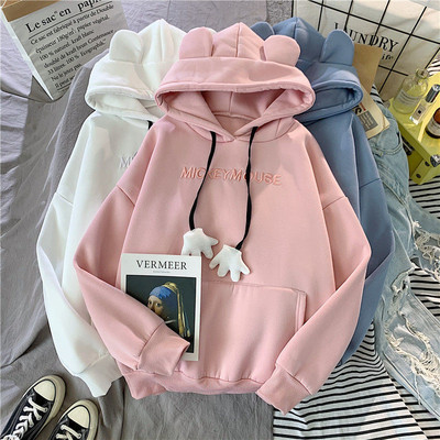 Long sleeve Sweatshirt thick pullover for women运动衫套头衫