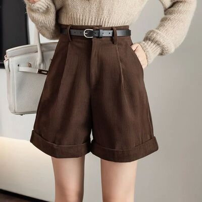 High waist slimming A-line shorts for women高腰显瘦A字短裤女