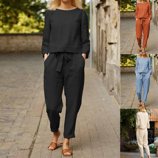 Loose Drawstring Wide Leg High Pants高腰抽绳宽松阔腿裤 Waist