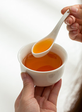 QS认证专用茶叶审评碗武夷山岩茶带嘴评茶斗茶碗高跟鞋聚闻香勺子