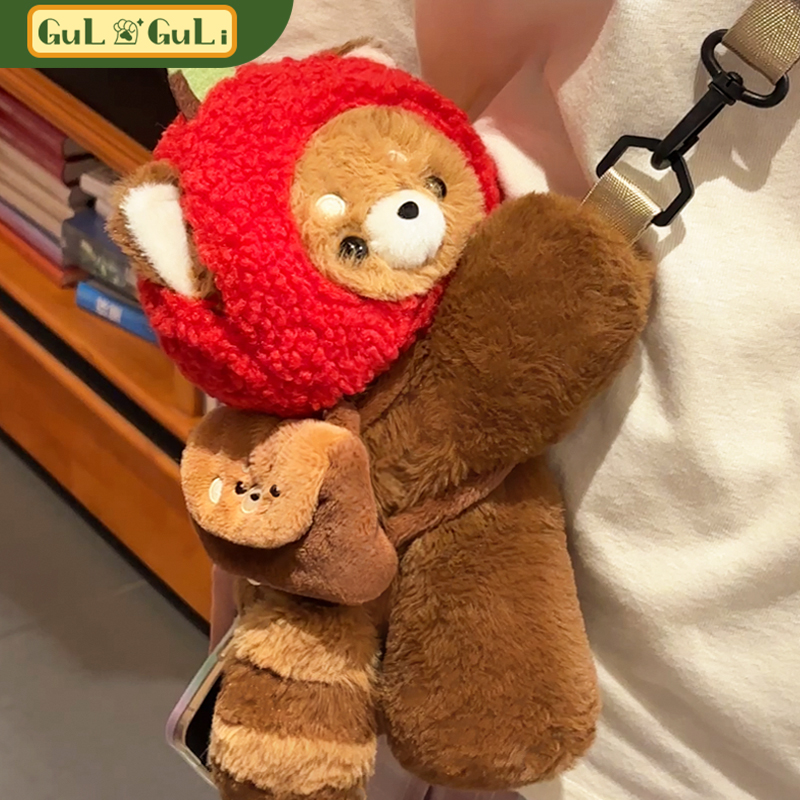 【古力古力】小熊猫耳机玩偶背包