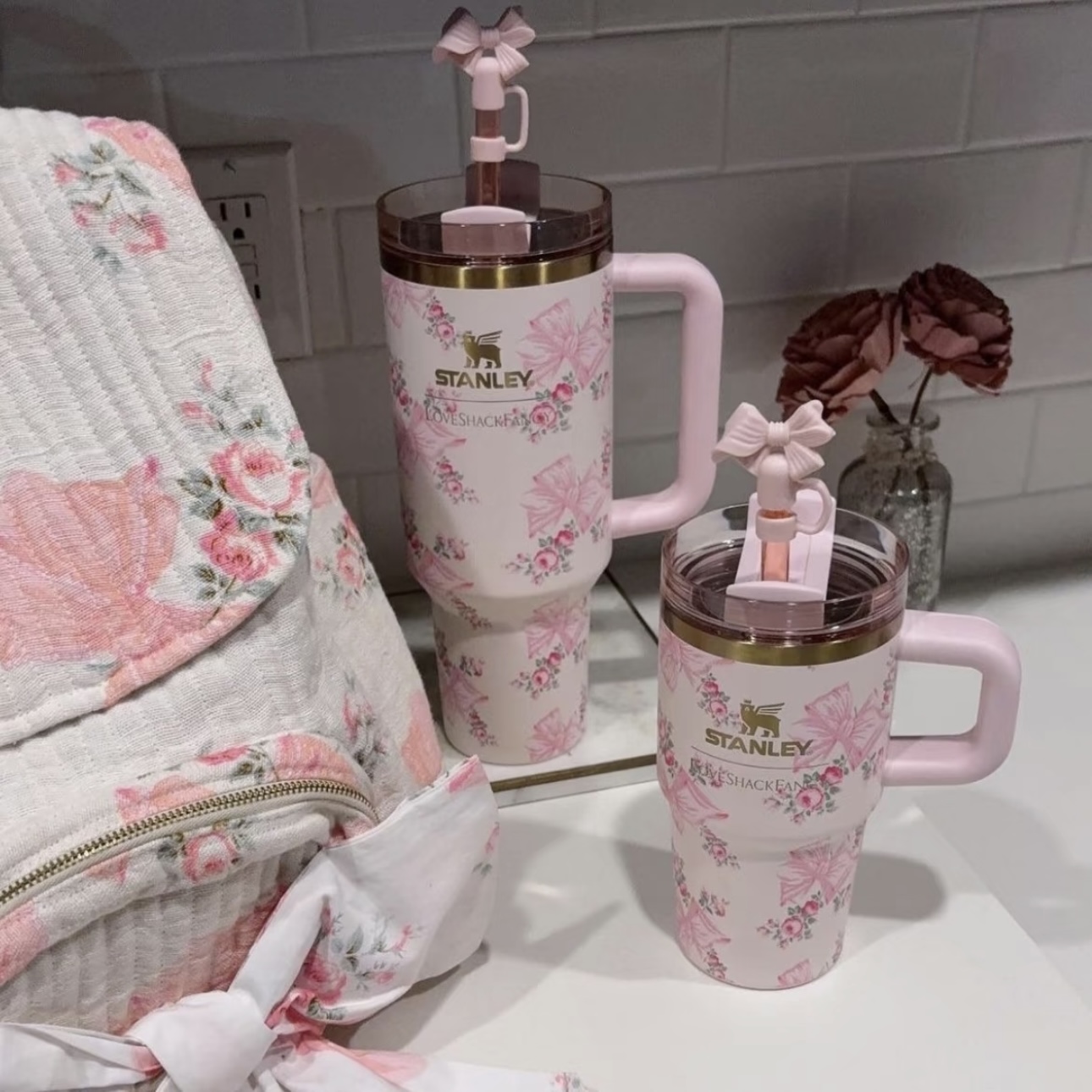 stanley吸管套吸管防尘塞10mm大口径史丹利PVC吸管配件可爱办公室