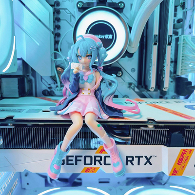初音手办海景房手办机箱手办摆件主机手办机箱摆件显卡手办摆件