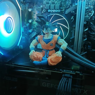 七龙珠手办孙悟空手办显卡手办海景房机箱手办海景房手办显卡摆件