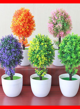 仿真植物婴儿泪小树盆栽绿植花卉树球公室桌面摆件迷你盆景植物