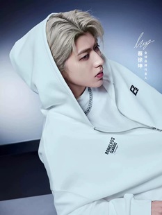 正品BONELESS美式连帽卫衣基础B字胶浆印花帽衫宽松潮流情侣男女