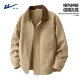 [Куртка с блокировкой цвета] Хаки (сплошной цвет)