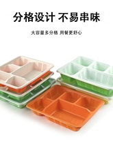 一次性饭盒可微波炉加热打包盒商用分格餐盒长方形外卖塑料便当盒