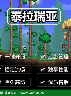 泰拉瑞亚Terraria联机服务器租用一键开服流畅运行