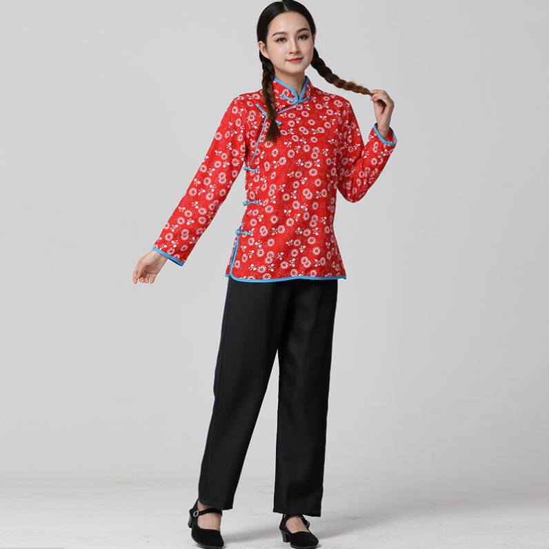 50年代怀旧老衣服80年代服装60年代70年代的陕北农民民歌演出服古