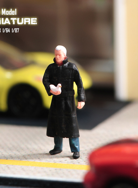 VM1/87/64/43/24 银翼杀手生化人微缩场景微拍摄影车模型搭配人偶