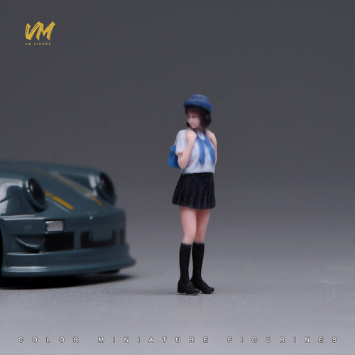 VM 1/64 温柔甜美学妹 微缩场景模型搭配3D彩色打印 人偶模型