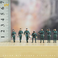 VM 1/72/64 Air Force pilot airport miniature scene model paired with 3D color printed doll model thumbnail 8