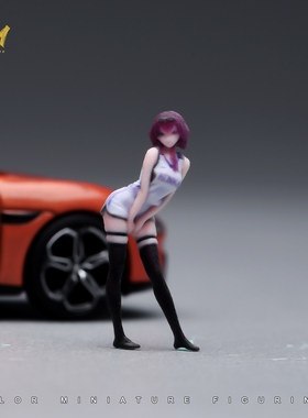 VM 1/64比例 篮球服少女 3D彩色打印人偶 微缩场景模型搭配