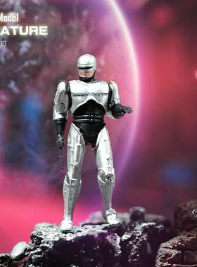 VM1/87/64/43机械战警墨菲微缩场景微拍摄影车模型搭配手办小人偶