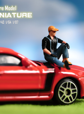 VM 1/87/64/43/24/18诗和远方-眺望远方微缩场景车模型配手办人偶