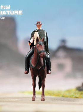 VM1/87/64/43荒野大镖客微缩场景微拍摄影车模型手办小人偶白膜