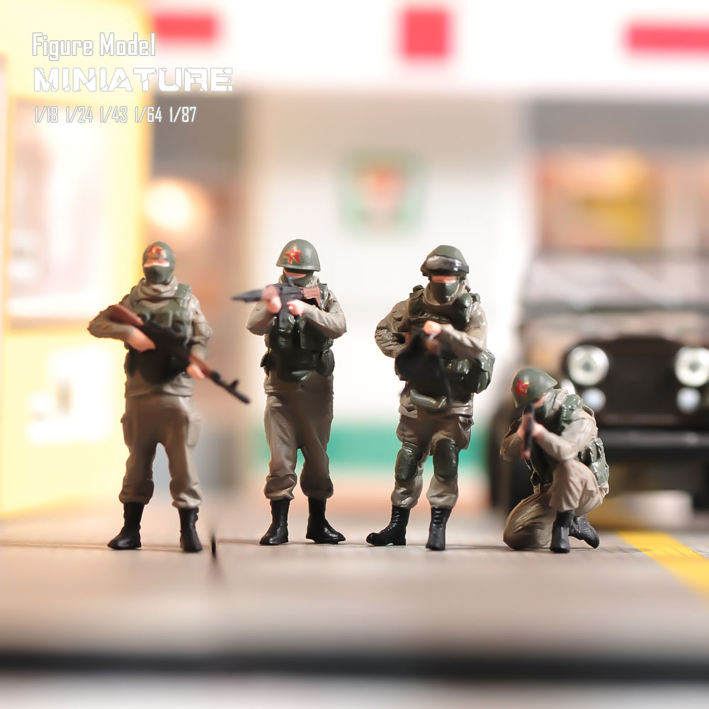 俄国士兵微拍摄影小人偶diy涂装