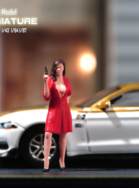 VM1/87/64/43/24/18 伊娃·格林 微缩场景微拍摄影车模型搭配人偶