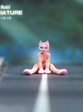 VM1/87/64/43/24猫科福瑞2微缩场景微拍摄影车模型搭配手办小人偶