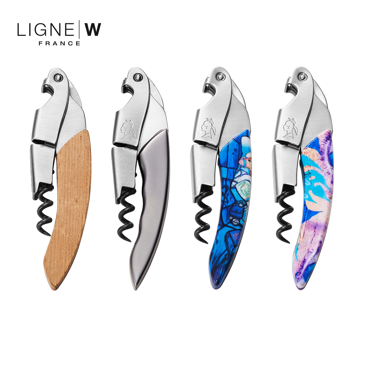 法国LIGNE W红酒开瓶器酒刀海马刀进口实木便携多功能酒刀送礼物