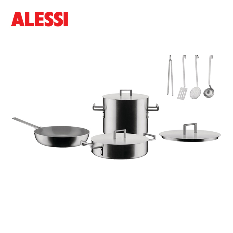 ALESSI/Convivio炊具套装7件套厨房锅具汤锅炖锅新家送礼星厨推荐