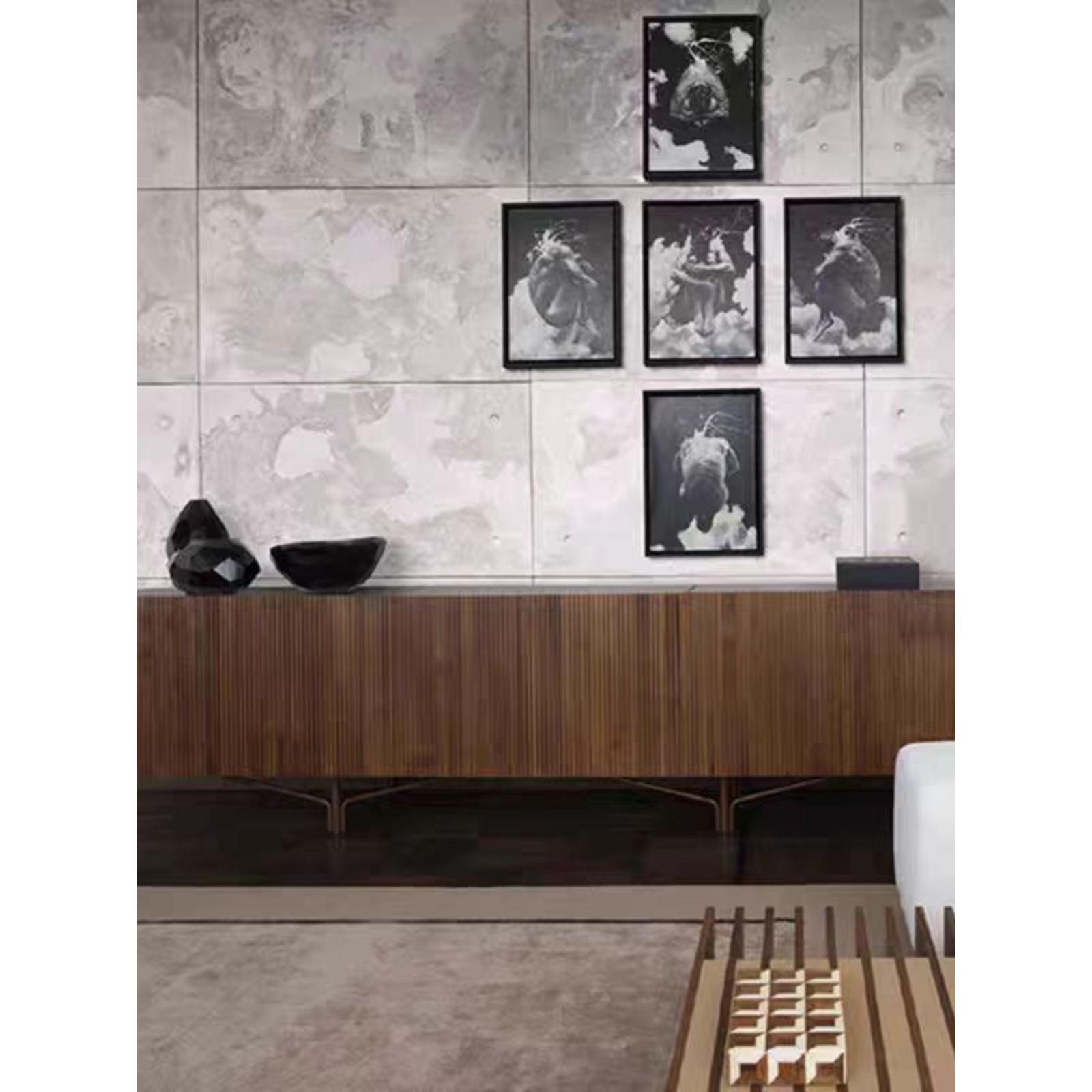 帝斯哲轻奢实木餐边柜高端储物柜