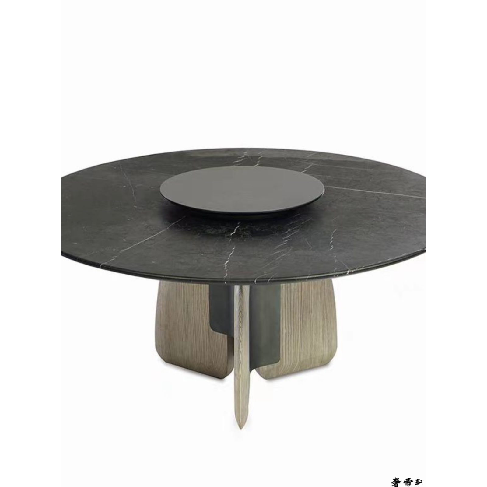 奢帝轩轻奢别墅圆形大理石餐桌