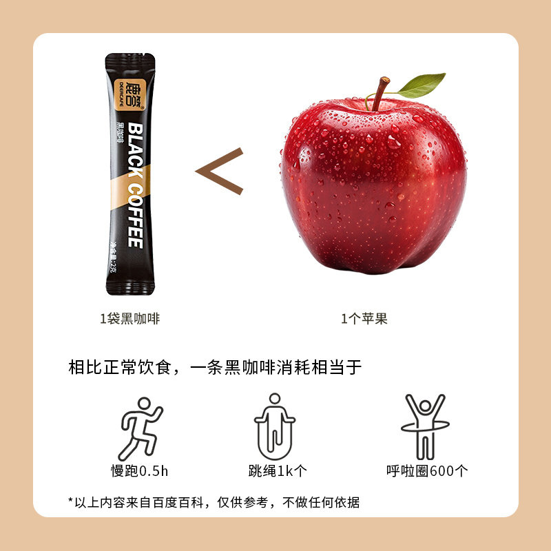 黑咖啡0脂肪0蔗糖健身美式云南小粒苦咖啡粉学生