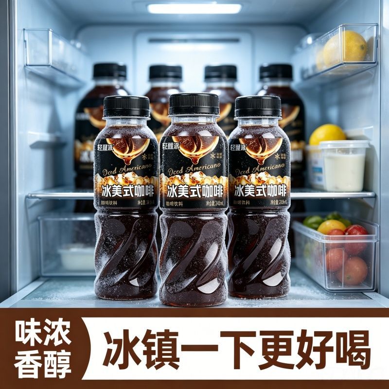 冰美式咖啡245ml*10瓶整箱0脂肪冰美式咖啡饮料香醇浓郁新品上市
